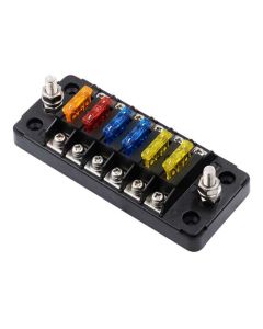Screw terminal Fuse block with multiple independent circuit and led indicator