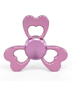 3 Heart shaped petals Fidget Spinner Aluminum Alloy Clover Hand spinner Desk love gift toy