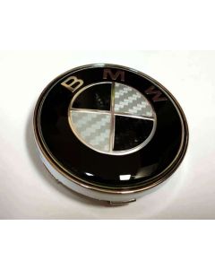 4pcs BMW 56mm Black/White Car Wheel Center Logo Cap Emblem Auto Logo Badge Emblem Badge