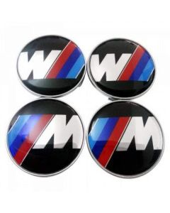 4pcs BMW 56mm ///M Car Wheel Center Logo Cap Emblem Badge