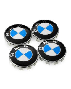 4PCS New style BMW Wheel Badges Emblems Logo 68mm Centre Hub Cap Badges