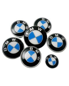 New Car Styling BMW Hood Trunk sport M Badge Steering Emblem logo Wheel Center Hub Caps 7pcs Set 8282mm