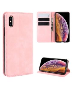 Apple iPhone XS /iPhone X Super Soft Leather Flip Cover Phone Case Dual Invisible Magnets Snap