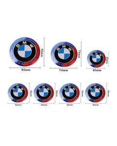 7pcs BMW & Kith Limited Edition Badge Emblem |Blue White