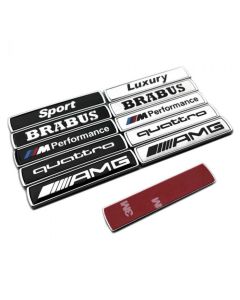 Metal Side Emblem Decal Sticker Fender Emblem Side Badge Door Logo for BMW & Mercedes