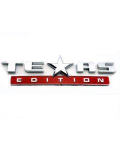 Chrome 3D TEXAS EDITION for SILVERADO SIERRA TAHOE SUBURBAN Emblem Badge Sticker