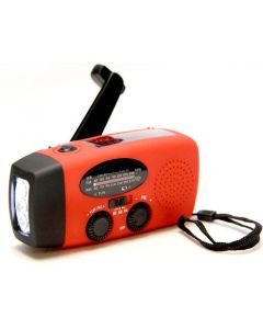 Emergency solar dynamo portable fm Radio with Power Bank
