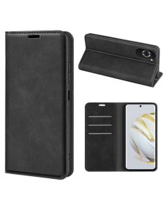 HUAWEI nova 10 Pro Super Soft Leather Flip Cover Phone Case Dual Invisible Magnets Snap