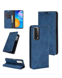 HUAWEI P smart 2021 Super Soft Leather Flip Cover Phone Case Dual Invisible Magnets Snap