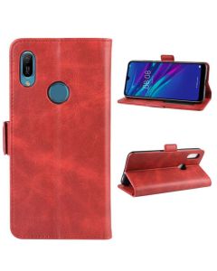 Huawei Y6 2019 Flip Cover Leather Wallet Case with dual magnetic closure