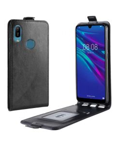 Huawei Y6 2019 Leather Flip Phone Case Flip Cover Vertical Open Wallet Case