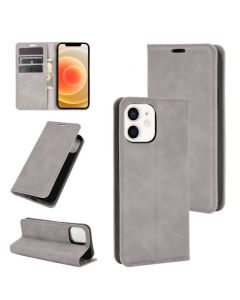 iPhone 12 /iPhone 12 Pro Super Soft Leather Flip Cover Phone Case Dual Invisible Magnets Snap
