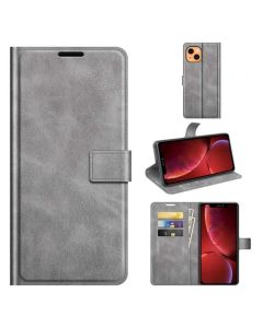iPhone 13 Flip Cover Leather Wallet Case with Rectangle Magnetic Snap