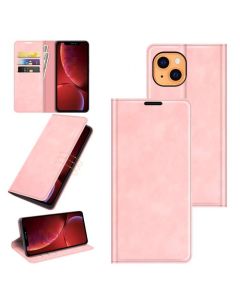 iPhone 13 Super Soft Leather Flip Cover Phone Case Dual Invisible Magnets Snap