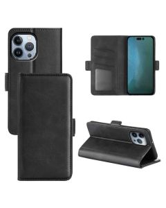 iPhone 14 Pro Flip Cover Leather Wallet Case with Dual Magnetic Closure
