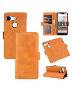 Kyocera Android One S6 Flip Cover Leather Wallet Case with Dual Magnetic Closure