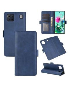 LG K92 5G Flip Cover Leather Wallet Case with Dual Magnetic Closure