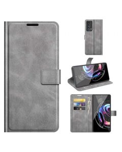 Motorola Edge 20 Pro Flip Cover Leather Wallet Case with Rectangle Magnetic Snap
