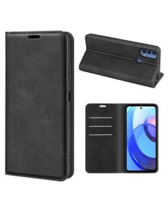 Motorola Moto E30 | E40 Super Soft Leather Flip Cover Phone Case Dual Invisible Magnets Snap