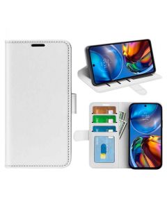 Motorola Moto E32 Flip Folio Leather Wallet Case with ID and Credit Card Pockets
