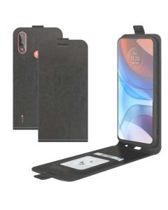 Motorola Moto E7 Power Leather Flip Phone Case Flip Cover Vertical Open Wallet Case