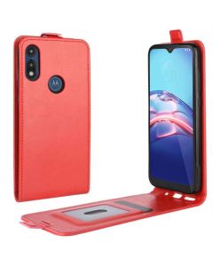 Motorola Moto E (2020) Leather Flip Phone Case Flip Cover Vertical Open Wallet Case