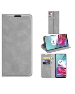 Motorola Moto G30 /Moto G10 Super Soft Leather Flip Cover Phone Case Dual Invisible Magnets Snap