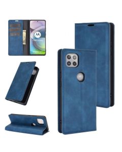 Motorola Moto G 5G Super Soft Leather Flip Cover Phone Case Dual Invisible Magnets Snap