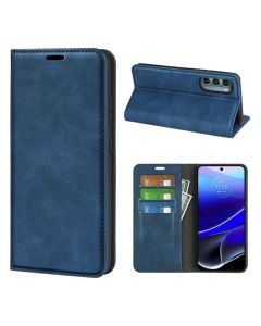 Motorola moto g stylus 5g (2022) Super Soft Leather Flip Cover Phone Case Dual Invisible Magnets Snap