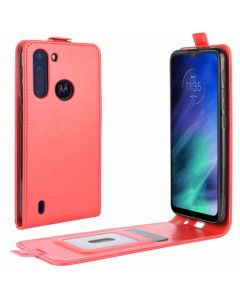 Motorola One Fusion Leather Flip Phone Case Flip Cover Vertical Open Wallet Case