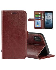Nokia C2 2nd Edition Flip Folio Leather Wallet Case with ID and Credit Card Pockets