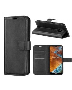 Nokia G300 Flip Cover Leather Wallet Case with Rectangle Magnetic Snap
