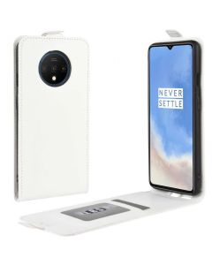 OnePlus 7T Leather Flip Phone Case Flip Cover Vertical Open Wallet Case