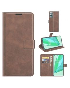 OnePlus 9 Pro Flip Cover Leather Wallet Case with Rectangle Magnetic Snap