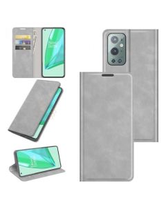 OnePlus 9 Pro Super Soft Leather Flip Cover Phone Case Dual Invisible Magnets Snap