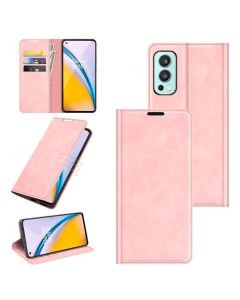 OnePlus Nord 2 5G Super Soft Leather Flip Cover Phone Case Dual Invisible Magnets Snap
