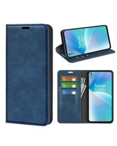 OnePlus Nord 2T 5G Super Soft Leather Flip Cover Phone Case Dual Invisible Magnets Snap
