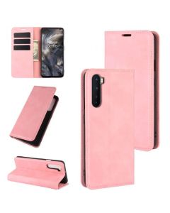 OnePlus Nord Super Soft Leather Flip Cover Phone Case Dual Invisible Magnets Snap