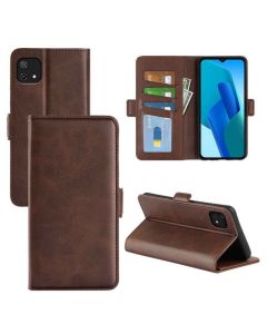 OPPO A16e Flip Cover Leather Wallet Case with Dual Magnetic Closure