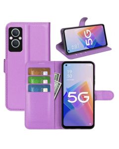 OPPO A96 5G Phone Case Wallet Flip Cover Folio Leather Case Stand Display Card Pocket