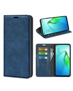 OPPO Reno 8 Pro (Reno8 Pro) Super Soft Leather Flip Cover Phone Case Dual Invisible Magnets Snap