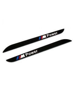 Pair of M Power Fender Grille Side Vent Logo Emblem Badge Stickers