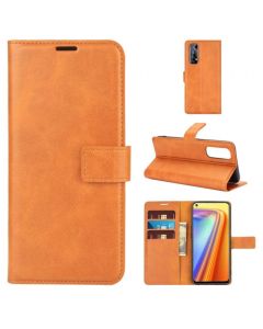 Realme 7 Flip Cover Leather Wallet Case with Rectangle Magnetic Snap