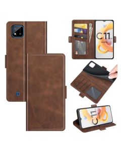 Realme C11 (2021) Flip Cover Leather Wallet Case with Dual Magnetic Closure