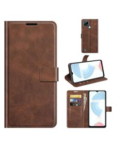 Realme C21 Flip Cover Leather Wallet Case with Rectangle Magnetic Snap