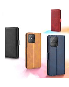 Realme Narzo 50A Flip Cover Leather Wallet Case with Dual Magnetic Closure