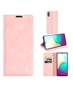 Samsung Galaxy A02 | Galaxy M02 Super Soft Leather Flip Cover Phone Case Dual Invisible Magnets Snap