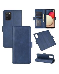 Samsung Galaxy A02s Flip Cover Leather Wallet Case with Dual Magnetic Closure