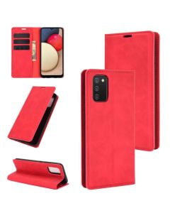 Samsung Galaxy A02s Super Soft Leather Flip Cover Phone Case Dual Invisible Magnets Snap