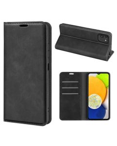Samsung Galaxy A03 Super Soft Leather Flip Cover Phone Case Dual Invisible Magnets Snap